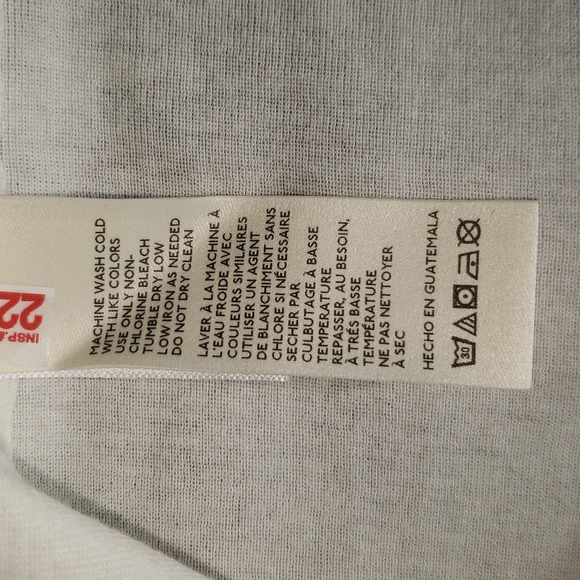 Free People Short Sleeve Deep V Neck Alabaster Always Yours Tee Shirt Large - Picture 5 of 7